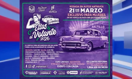 Invitan a la Rodada de Autos Antiguos ‘Ellas al Volante 2026’
