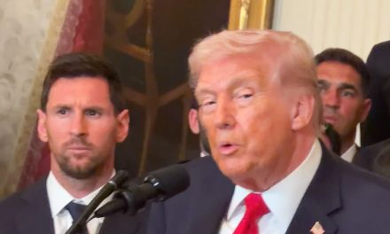La reacción de Messi mientras Trump hablaba sobre Cuba y  los exiliados de Miami