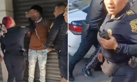Ciudadano graba el momento en que mujer policía lo cachetea en la CDMX