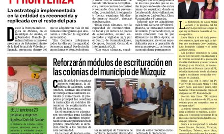 Portada RCG Carbonífera [24 de abril de 2026] Ampliarán el sistema de videovigilancia en las regiones Carbonífera y Fronteriza; Reforzarán módulos de escrituración en colonias de Múzquiz y más…