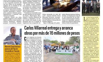 Portada RCG Centro [13 de abril de 2026] Manolo Jiménez destaca derrama económica durante temporada vacacional; Carlos Villarreal entrega y arranca obras por más de 16 mdp y más noticias…
