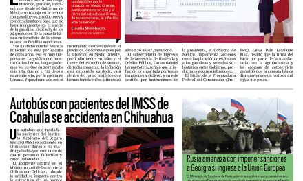 Portada RCG Nacional e Internacional [17 de abril de 2026] Claudia Sheinbaum resalta trabajo en para contener la inflación; autobús con pacientes del IMSS de Coahuila se accidenta en Chihuahua y más noticias…