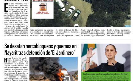 Portada RCG Nacional e Internacional [28 de abril de 2026] Detienen a ‘El Jardinero’, posible sucesor de ‘El Mencho’; se desatan narcobloqueos y quemas en Nayarit tras detención de ‘El Jardinero’ y más…