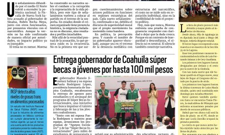 Portada RCG Media [30 de abril de 2026] Estados Unidos denuncia al narcogobernador de Morena en Sinaloa; entrega gobernador súper becas a jóvenes por hasta 100 mil pesos y más…