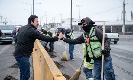 Supervisa Javier Díaz cuadrillas de ‘Aquí Andamos’