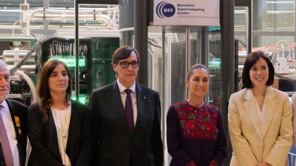 Claudia Sheinbaum cierra gira en Barcelona con visita al centro de supercómputo más avanzado de Europa
