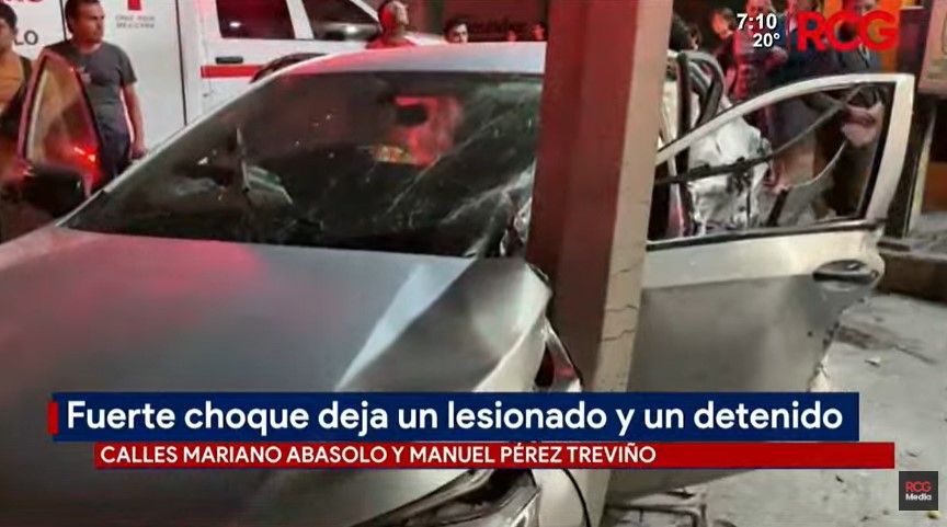 Fuerte choque deja un lesionado y un detenido en Saltillo