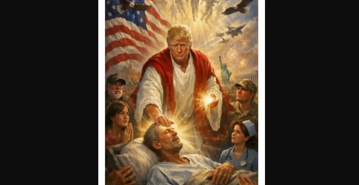 Trump desata polémica por imagen tipo ‘Jesús’ generada con IA