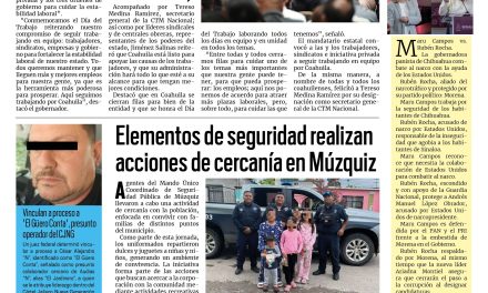 Portada RCG Carbonífera [6 de mayo de 2026] Coahuila es ejemplo de estabilidad laboral: Manolo Jiménez; elementos de seguridad realizan acciones de cercanía en Múzquiz y más…