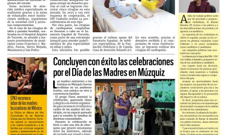 Portada RCG Carbonífera [11 de mayo de 2026] DIF Coahuila realiza jornadas de cirugías para niños y adolescentes; concluyen con éxito las celebraciones por el Día de las Madres y más…