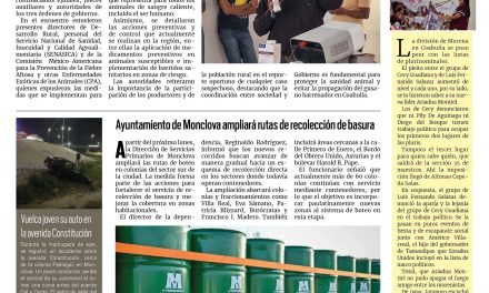 Portada RCG Centro [9 de mayo de 2026] Coahuila refuerza medidas sanitarias para proteger al ganado; Ayuntamiento de Monclova ampliará rutas de recolección de basura y más…
