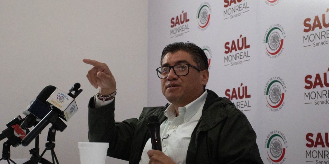 Morena rechaza a Saúl Monreal en Zacatecas para la gubernatura