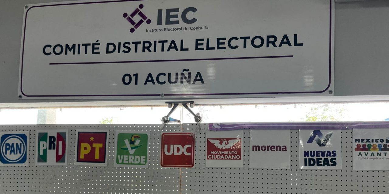 Concluye registro de candidatos ante el IEC en el Distrito 1
