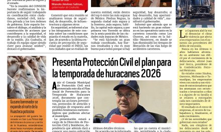 Portada RCG Fronteriza [15 de mayo de 2026] En Coahuila seguimos trabajando en equipo: Manolo Jiménez; presentan plan de temporada de huracanes 2026 y más…