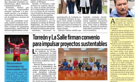 Portada RCG Lagunera [31 de mayo de 2026] En Coahuila el trabajo mata grilla: Manolos; Alerta Cofepris por falsificación de Ozempic y más…