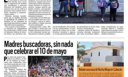 Portada RCG Nacional e Internacional [10 de mayo de 2026] Aumentan protestas contra la SEP por supervacaciones; Madres buscadoras, sin nada que celebrar el 10 de mayo y más…