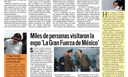 Portada RCG Media [5 de mayo de 2026] Vamos a arrasar este 7 de junio: PRI; miles de personas visitaron la exposición ‘La Gran Fuerza de México’ y más…