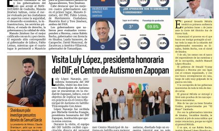 Portada RCG Media [20 de mayo de 2026] Manolo Jiménez es el gobernador mejor aprobado del país; visita Luly López el Centro de Autismo en Zapopan  y más…