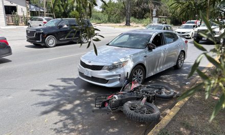Motociclista muere tras brutal choque en Venustiano Carranza