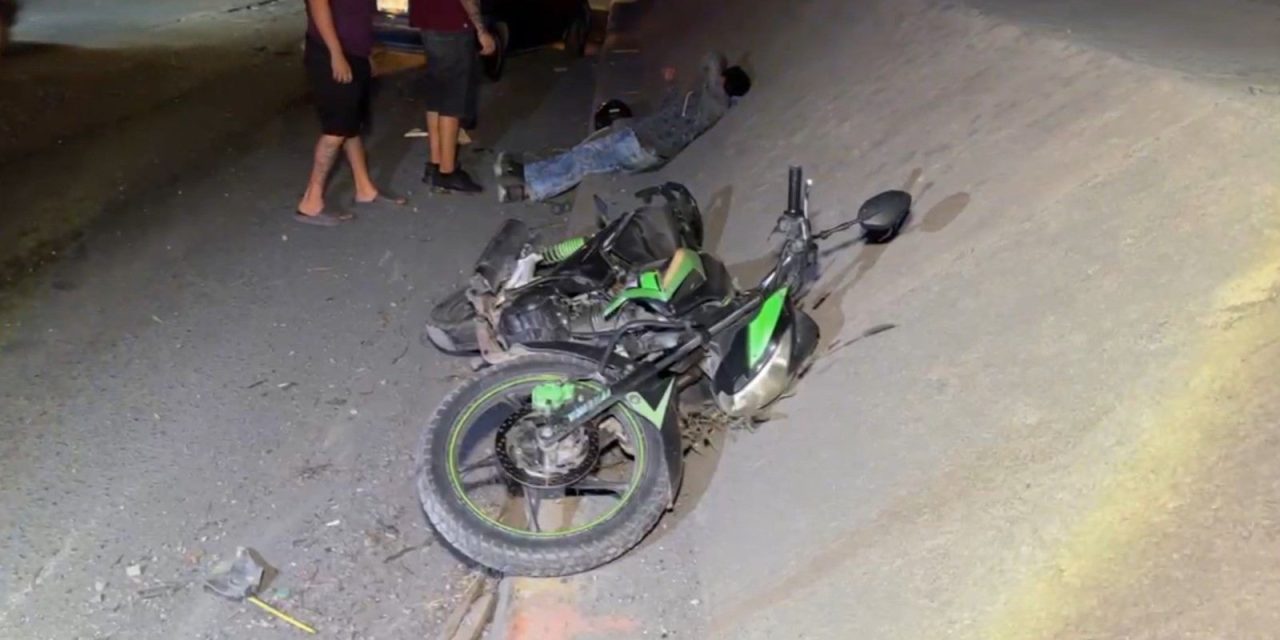 Saltillo: Derriban a motociclista y lo dejan abandonado