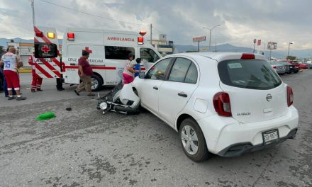 Motociclista termina lesionado tras choque en lateral de Antonio Cárdenas