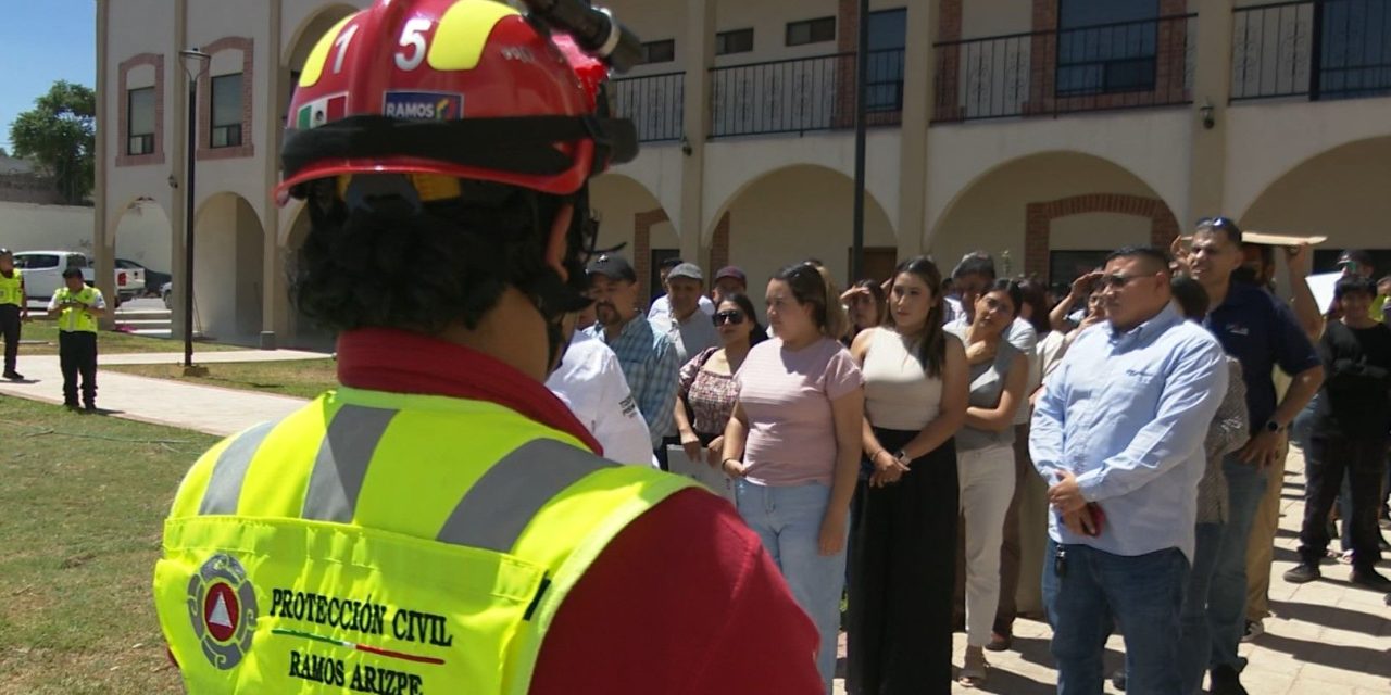 Realizan primer Simulacro Nacional en Ramos Arizpe