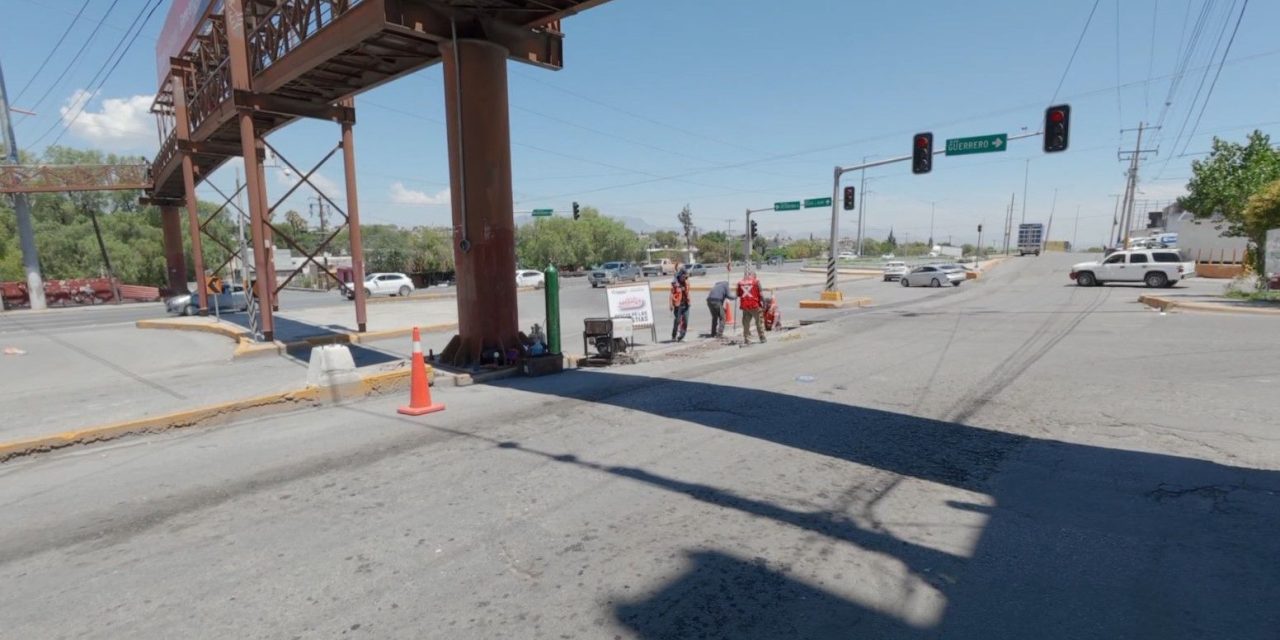 Realizan reparación de rejillas y mantenimiento en distintos sectores de Saltillo
