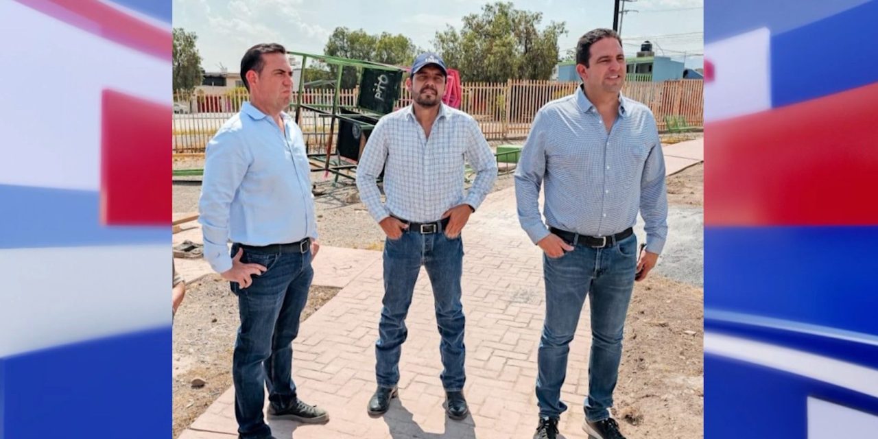Supervisa el alcalde rehabilitación de plaza pública en Satélite Sur