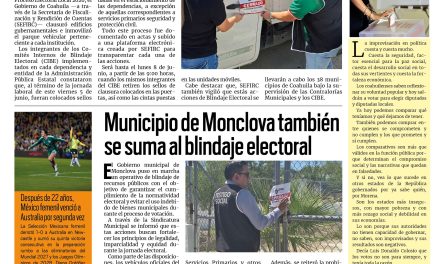 Portada RCG Centro [7 de junio de 2026] Coahuila blinda edificios gubernamentales y vehículos por jornada electoral; Refuerzan acciones contra garrapatas en Frontera y más…