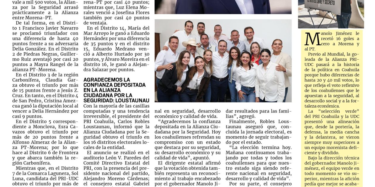 Portada RCG Fronteriza [8 de junio de 2026] Imponente victoria de Manolo Jiménez 16-0