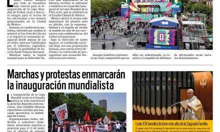 Portada RCG Nacional e Internacional [11 de junio de 2026] Todo listo para que comience el Mundial de Futbol 2026; Marchas y protestas enmarcarán la inauguración mundialista y más…