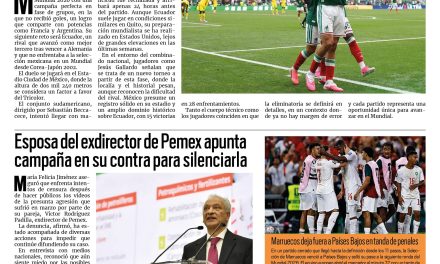 Portada RCG Nacional e Internacional [30 de junio de 2026] México se juega el pase a octavos de final frente a Ecuador; esposa del exdirector de Pemex apunta campaña en su contra para silenciarla y más…