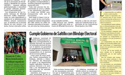 Portada RCG Media [7 de junio de 2026] Coahuila blinda edificios gubernamentales y vehículos por jornada electoral; Ramos Arizpe, tierra de historia y desarrollo industrial y más…