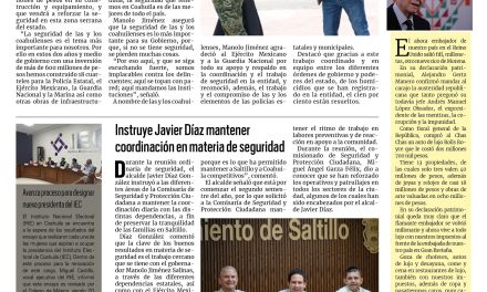 Portada RCG Media [27 de junio de 2026] Manolo Jiménez entrega el cuartel militar en San Antonio de las Alazanas; instruye Javier Díaz mantener coordinación en materia de seguridad y más…