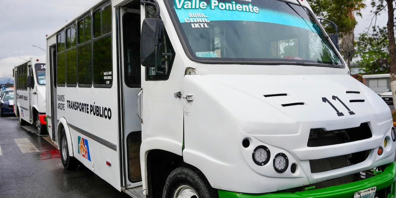 Llegan unidades de transporte público para Ramos Arizpe