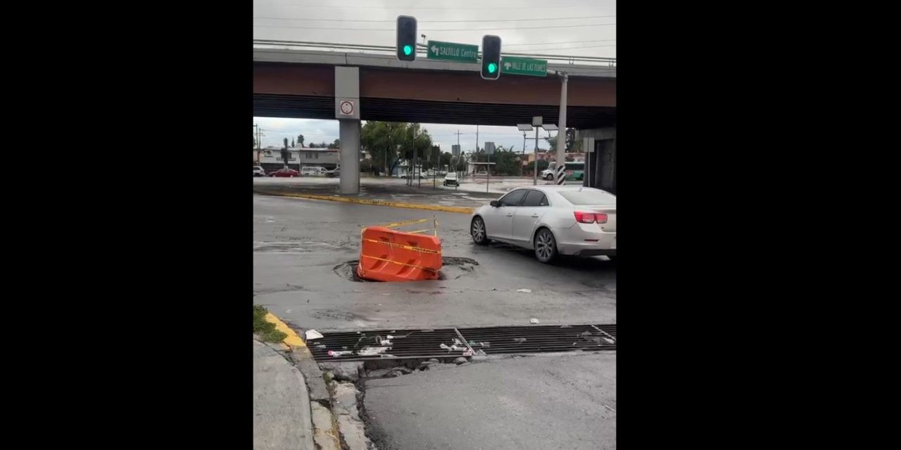 Saltillo: Registro sin tapa ocasiona caos en Fundadores