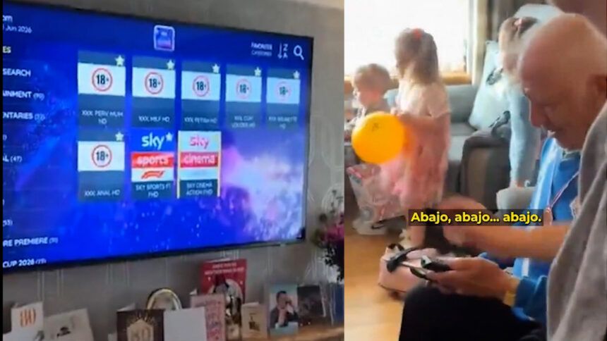 Los secretos en el historial de la televisión de un abuelito ocasiona incómodo momento para familia en el Mundial