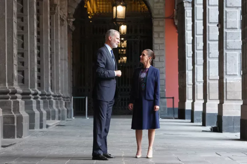 Sheinbaum insiste ante el Rey Felipe VI en la solicitud de perdón por la Conquista como ‘asunto de dignidad nacional’