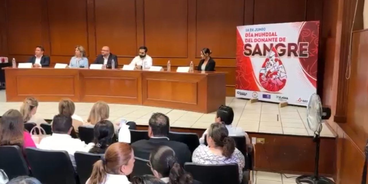 Conmemora el Sector Salud el día mundial del donante de sangre