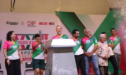 Inaugura Manolo los XXIII Juegos Estatales, Deportivos y Culturales de las Personas Adultas Mayores