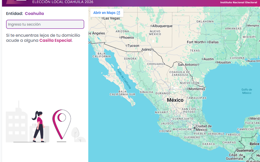 ¿Sabes dónde vas a votar?  Aquí te decimos cómo ubicar tu casilla en las elecciones de diputados locales en Coahuila