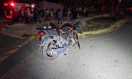 Motociclista resulta lesionado tras choque