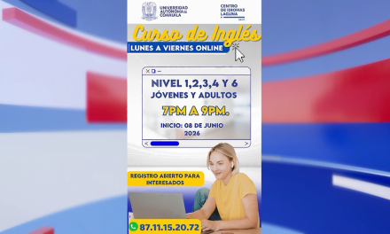 Ofrece UAdeC curso de inglés en Línea