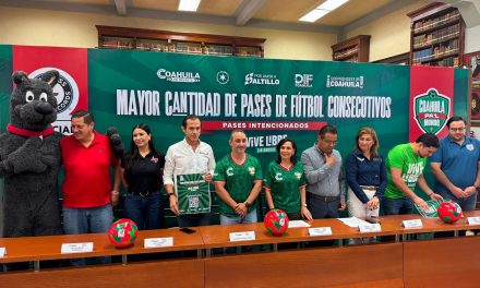 Saltillo buscará romper el Récord Guinness con mil pases de fútbol consecutivos por la prevención de adicciones