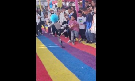 Robot se pone a ‘payasear’ y le da una patada a un niño en el estómago