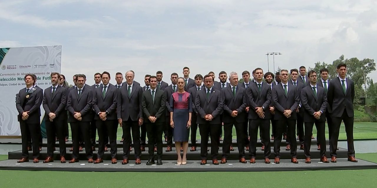 Sheinbaum abandera a la Selección Mexicana rumbo al Mundial 2026