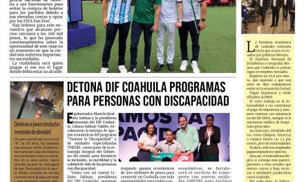 Portada RCG Carbonífera [4 de julio de 2026] En Miami mientras Piedras Negras sigue en contingencia ; detona DIF Coahuila programas para personas con discapacidad y más…