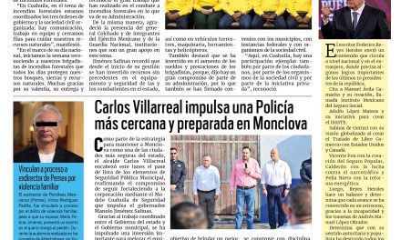 Portada RCG Centro [14 de julio de 2026] Coahuila cuenta con los mejores combatientes de incendios forestales; Carlos Villarreal impulsa una Policía más cercana y preparada y más…