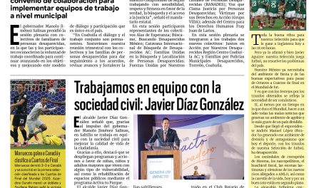 Portada RCG Media [5 de julio de 2026] ‘Fortalecemos diálogo y atención junto a colectivos de familiares de personas desaparecidas’, afirma Manolo Jiménez; Ramos Arizpe se suma a Verde Verde Coahuila y más…