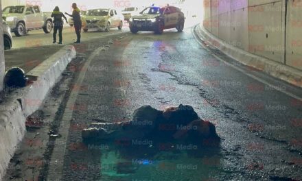 Saltillo: Joven motociclista resulta lesionado tras derrapar en LEA